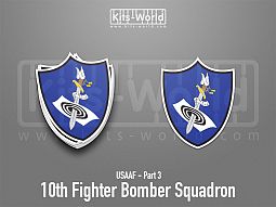 Kitsworld SAV Sticker - USAAF - 10th Fighter Bomb Squadron 